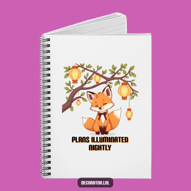 Funny Fox Journal: Lantern Light Ideas, Perfect Humorous Notebook Gift